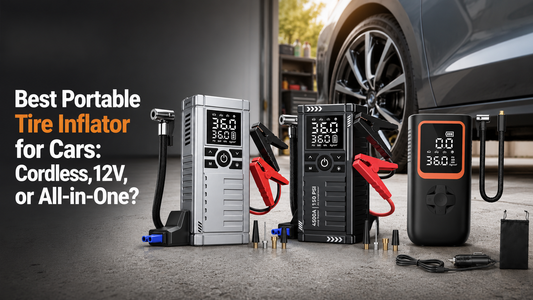 Best Portable Tire Inflator for Cars: Cordless, 12V, or All-in-One?