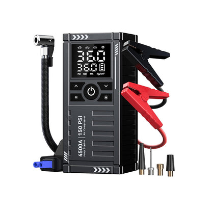 Kingtool Car Battery Jump Starter with Air Compressor - 4500A 150PSI
