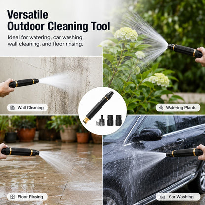 High Pressure Car Wash Water Gun, Adjustable Hose Nozzle Spray Gun for Car Washing, Garden Watering & Outdoor Cleaning