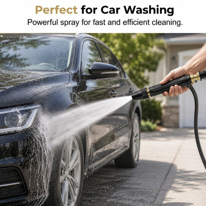 High Pressure Car Wash Water Gun, Adjustable Hose Nozzle Spray Gun for Car Washing, Garden Watering & Outdoor Cleaning