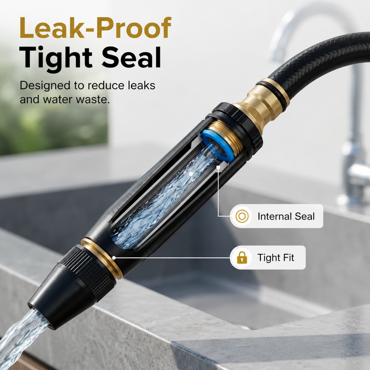 High Pressure Car Wash Water Gun, Adjustable Hose Nozzle Spray Gun for Car Washing, Garden Watering & Outdoor Cleaning