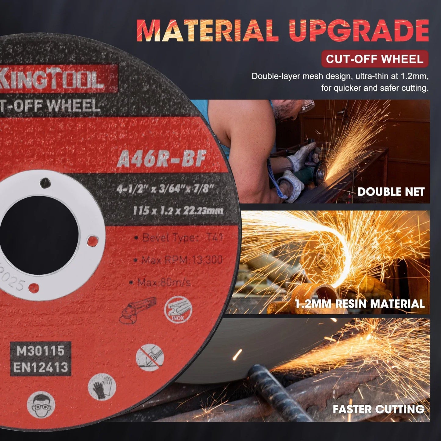KingTool 31 PCS Grinding & Cutting Wheels