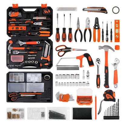 KingTool 328 PCS home tool kit with drawer storage case