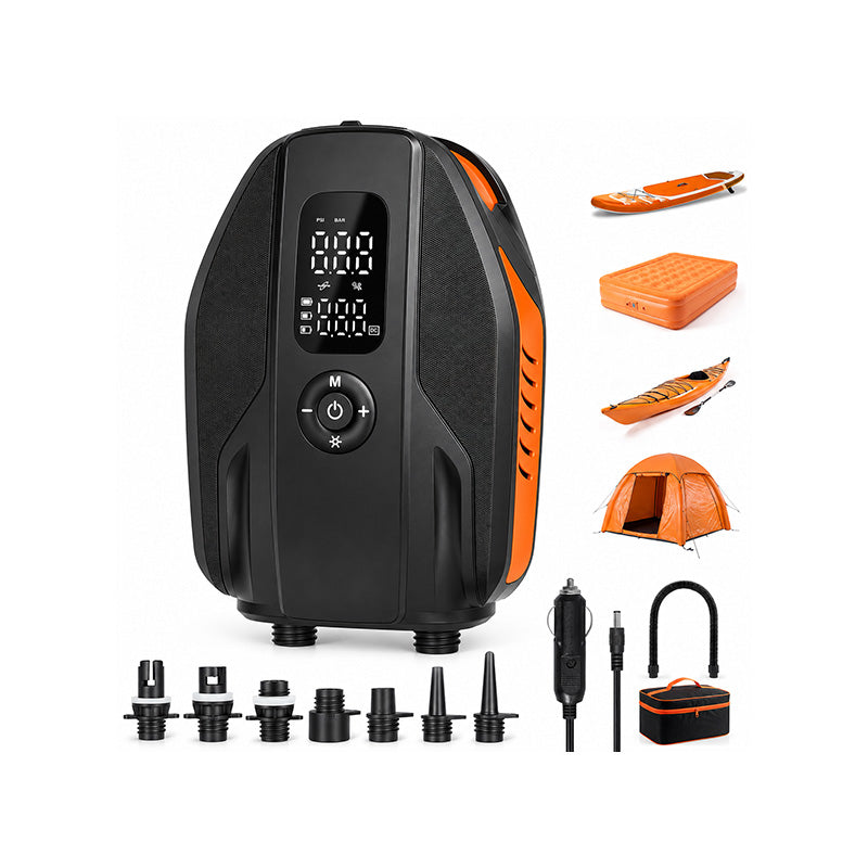 KingTool 20PSI Rechargeable Paddle Board Electric Pump with 18000mAh Battery