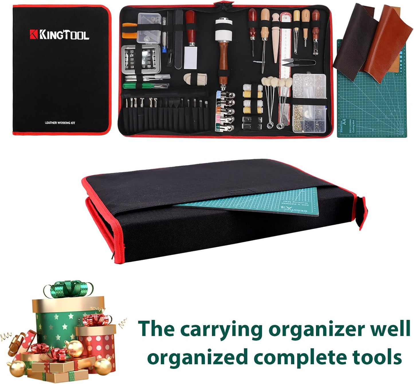 KingTool 386 PCS Advanced Leather Sewing Tools Kit
