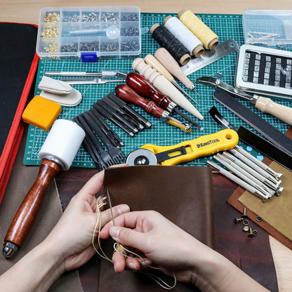 KingTool 386 PCS Advanced Leather Sewing Tools Kit