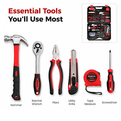 KingTool 325 PCS Home Tool Kit with 3 Layer Storage Case