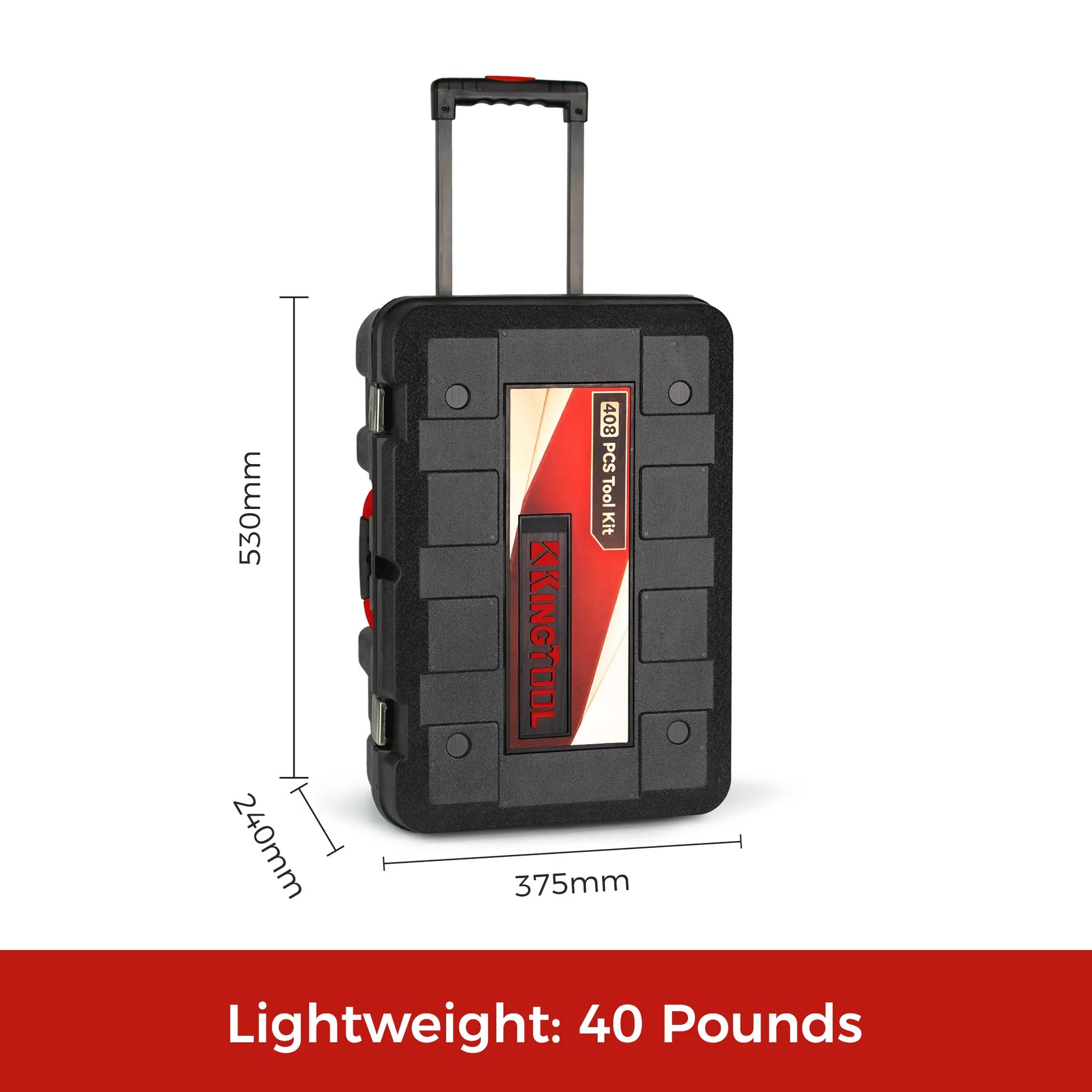 KingTool 408-PCS tool set with heavy-duty case