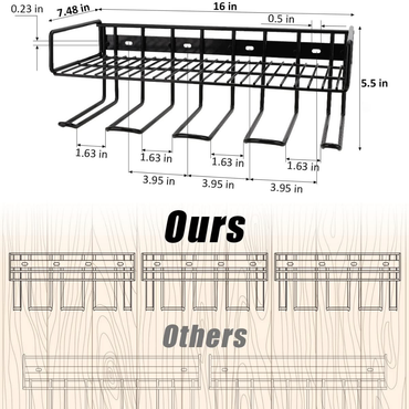 KingTool 2 Tier Wall Tool Organizer - 80LB Capacity