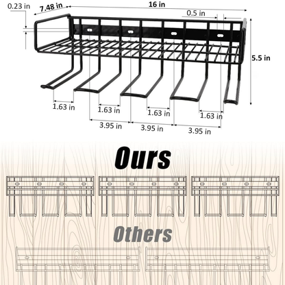 KingTool 2 Tier Wall Tool Organizer - 80LB Capacity