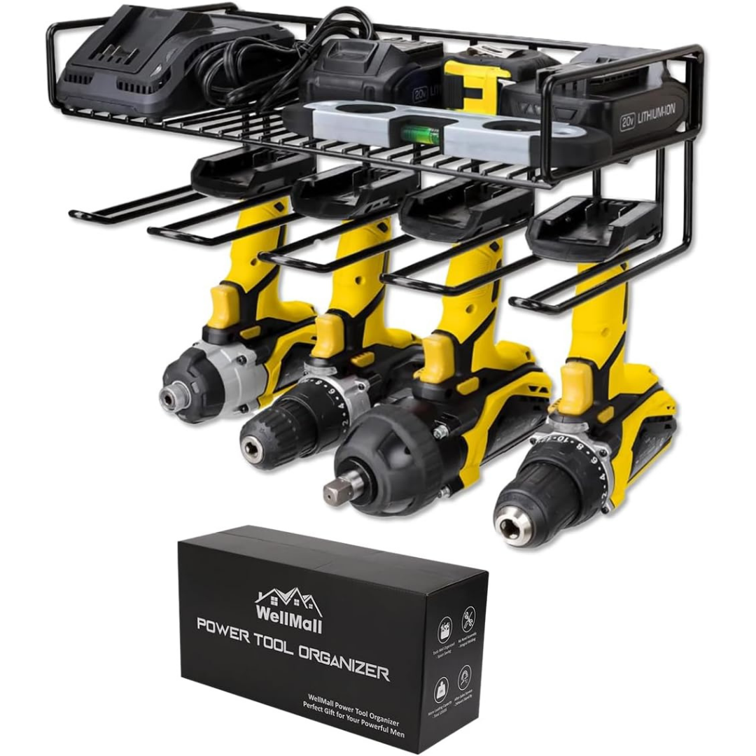 KingTool 2 Tier Wall Tool Organizer - 80LB Capacity