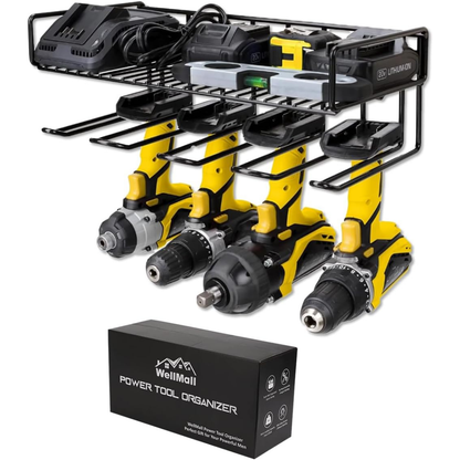 KingTool 2 Tier Wall Tool Organizer - 80LB Capacity